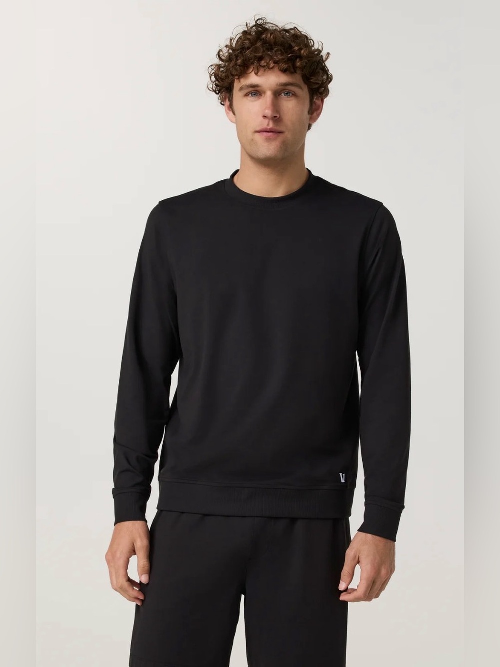 Vuori Black Crewneck Sweatshirt